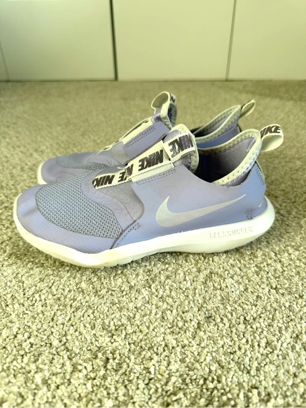 Nike Kids' Flex Runner Athletic Shoes in Light Purple size 1Y